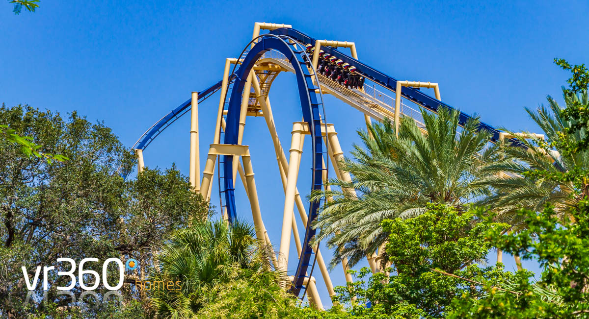 Montu Roller Coaster POV at Busch Gardens Tampa | VR360