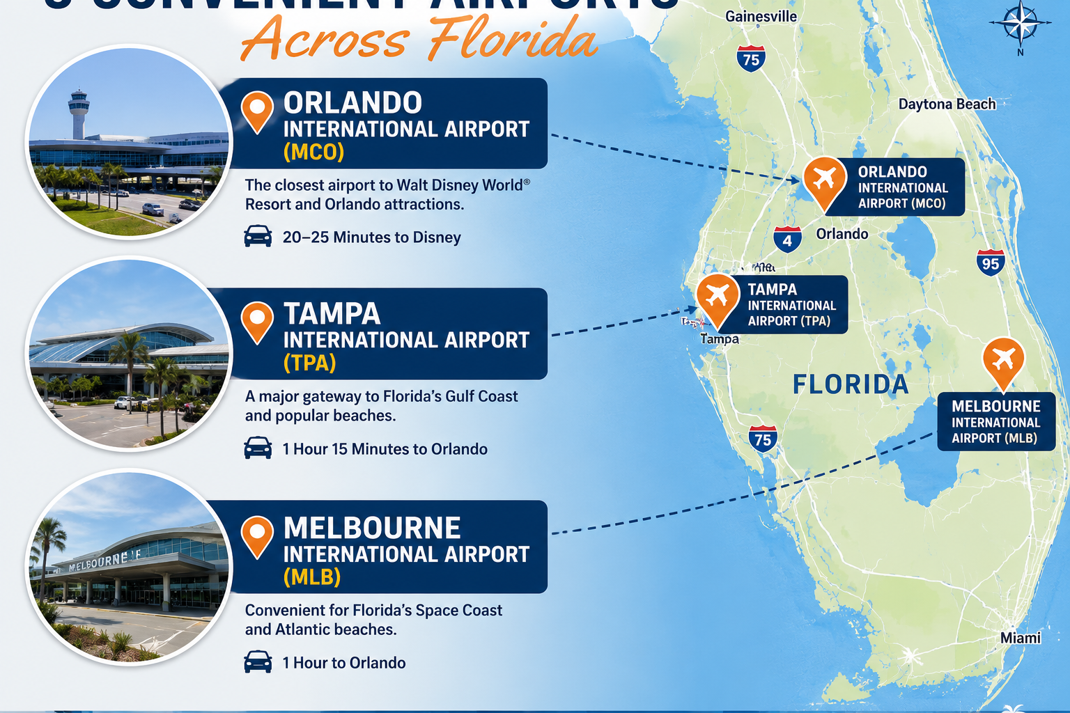 Florida airports near Disney World