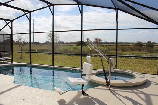 Pool hoist for Orlando villas