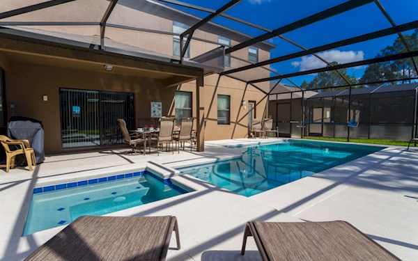 Cypress Pointe Villa Pool Area | 5 Bedroom 4 Bath