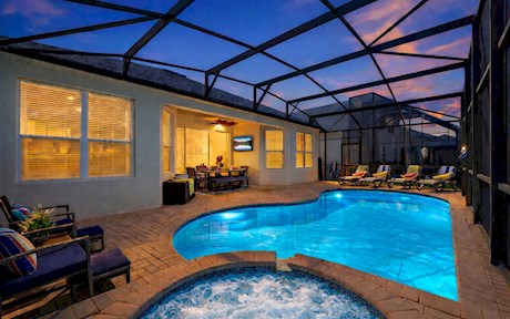 Stunning 5BR/5BA Villa -Southwest Facing pool in Windsor Hills