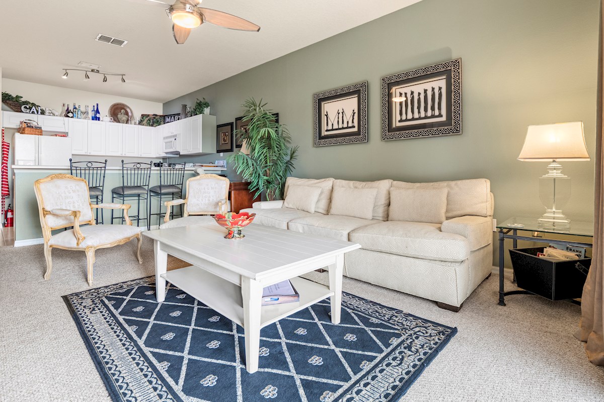 Family Room with Balcony overlooking the lake
