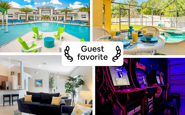 Disney Home! Heated Pool/Spa•Arcade•Gated Comm•4BR