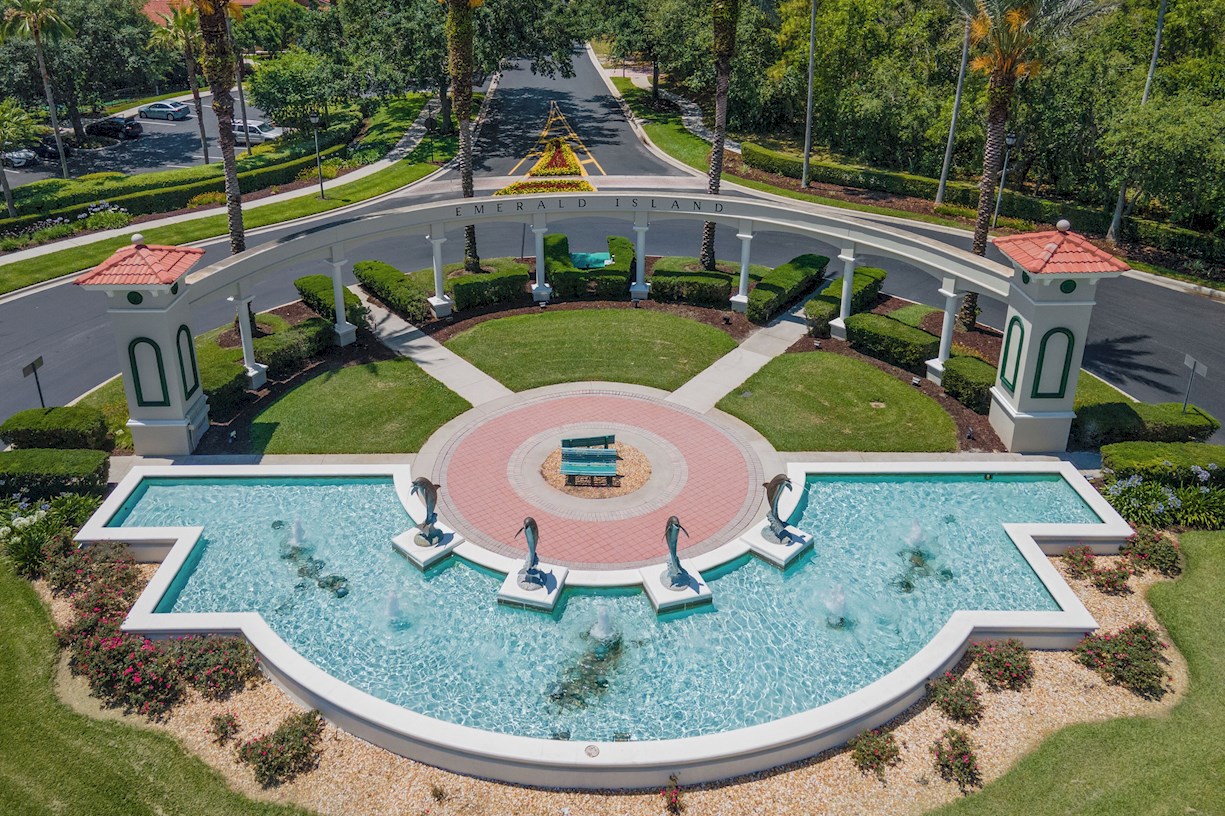 Emerald Island Resort Entrance Fountain