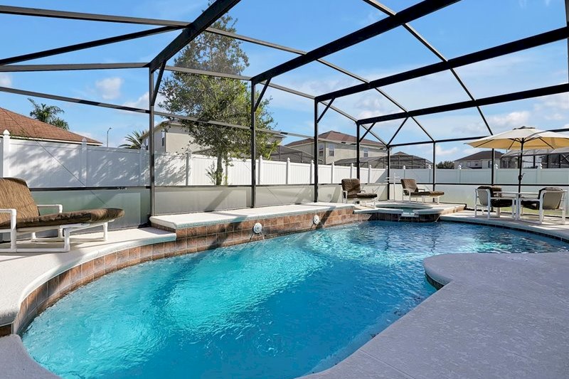 Rear View of Pool