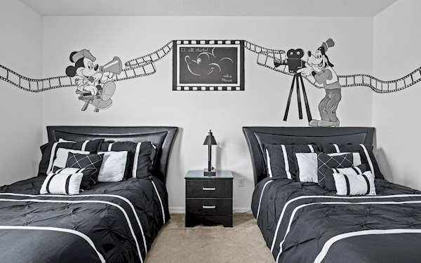 3 uniquely designed hand painted Disney themed bedrooms