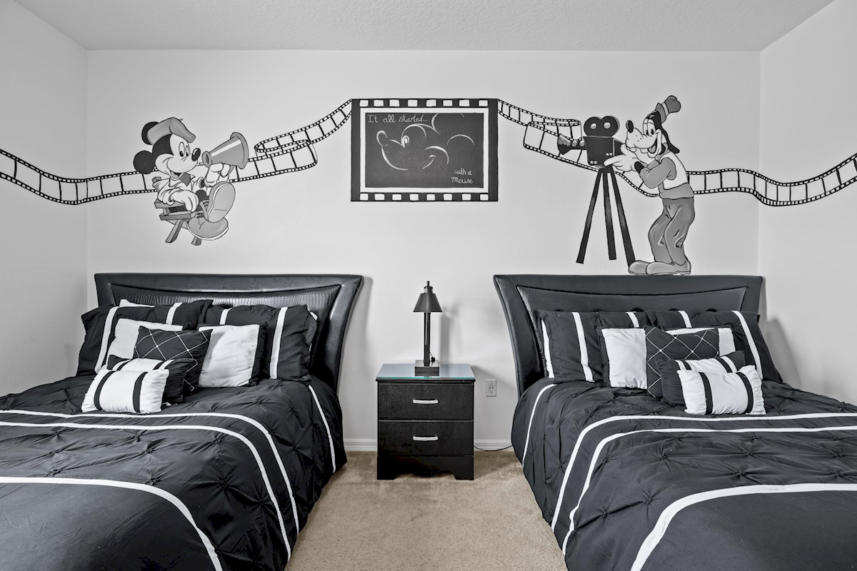 3 uniquely designed hand painted Disney themed bedrooms