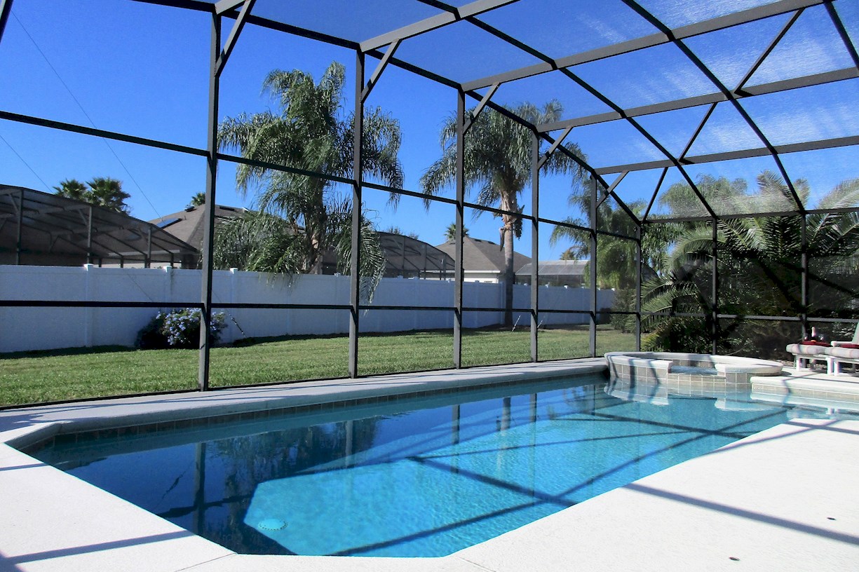 Oversized West Facing heated pool