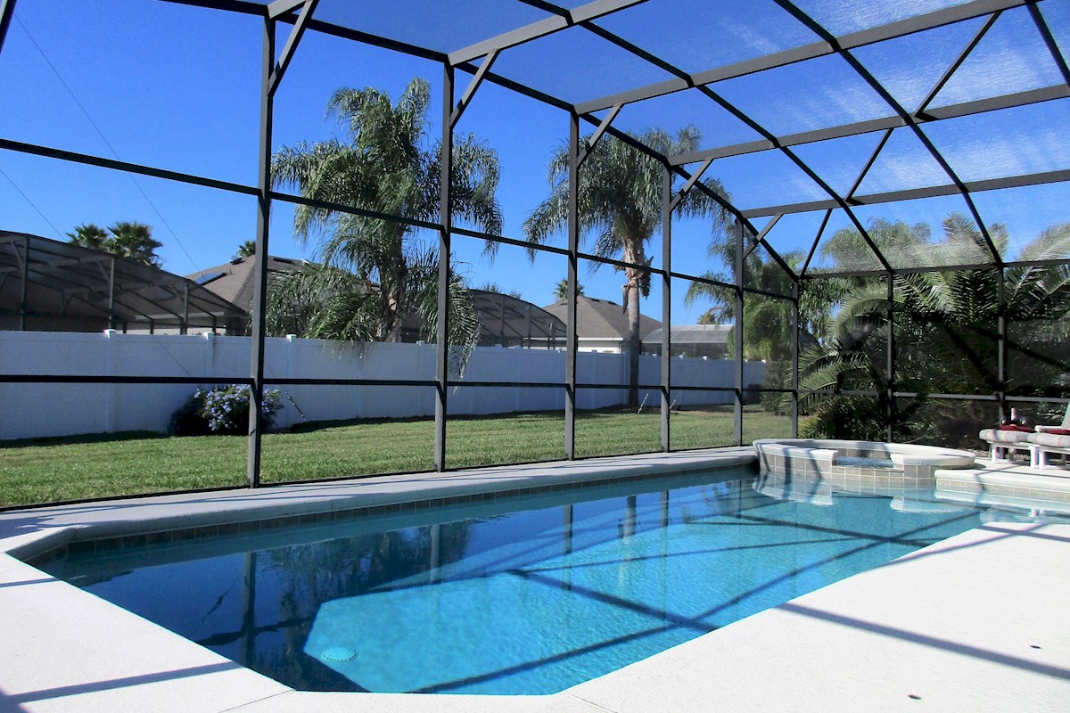 Oversized West Facing heated pool