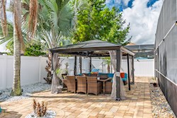 Gazebo in the backyard