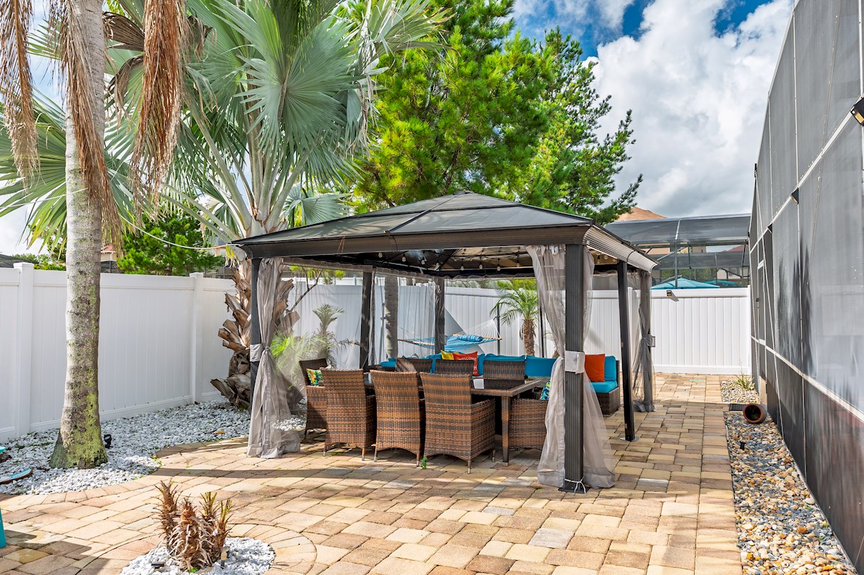 Gazebo in the backyard