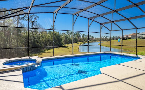 Pool with Lake View