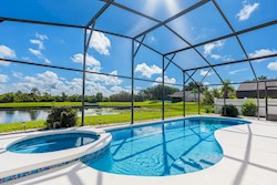 Pool and Spa with Lake View