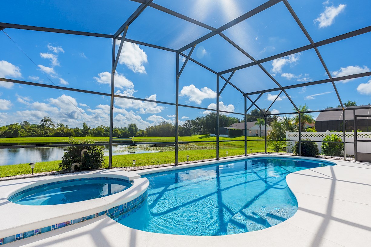 Pool and Spa with Lake View