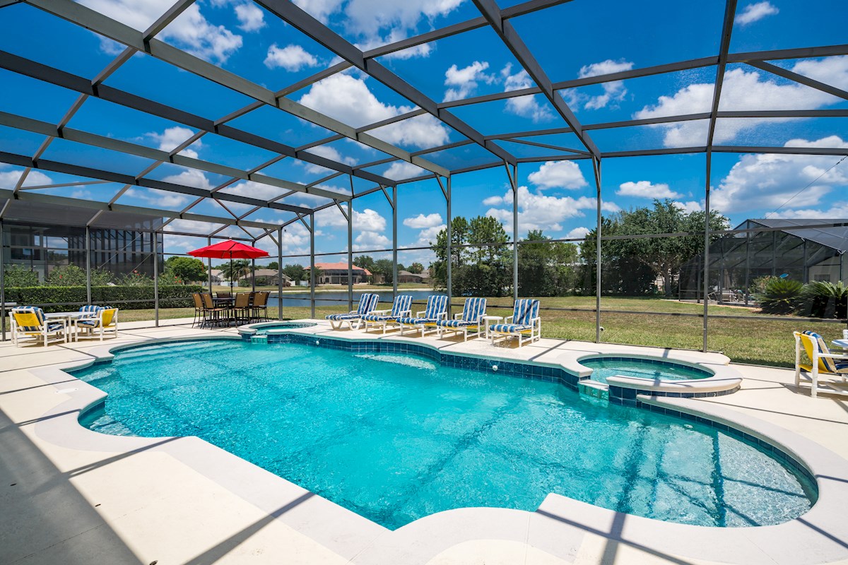 Pool with Lake View
