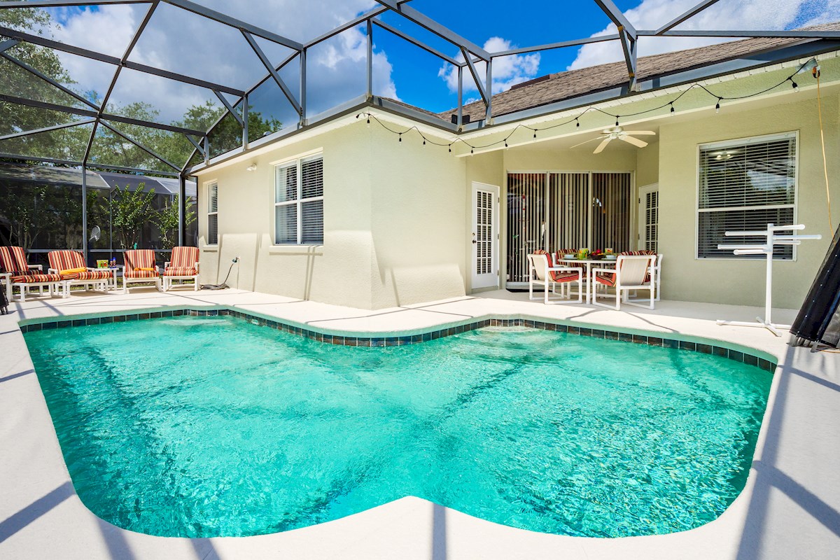 South facing pool