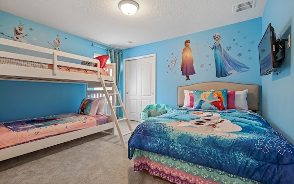 Bedroom 5, 1 Double XL Bed & Twin Over Twin Bunk Beds