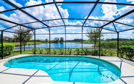 Stunning 6-bedroom, south-facing, pool home overlooking lagoon