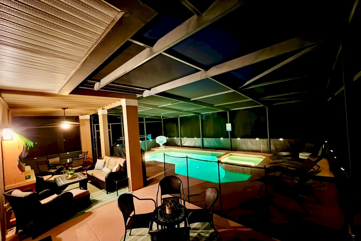 POOL AT NIGHT
