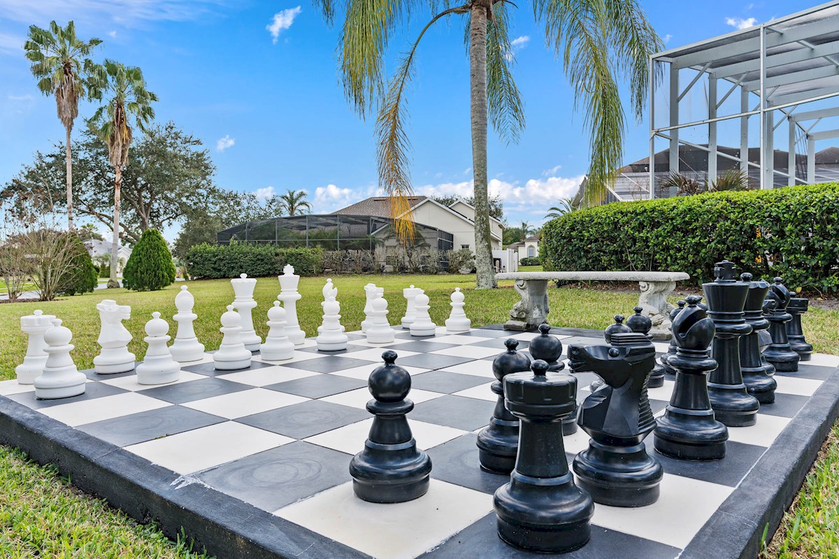 Large outdoor chess set