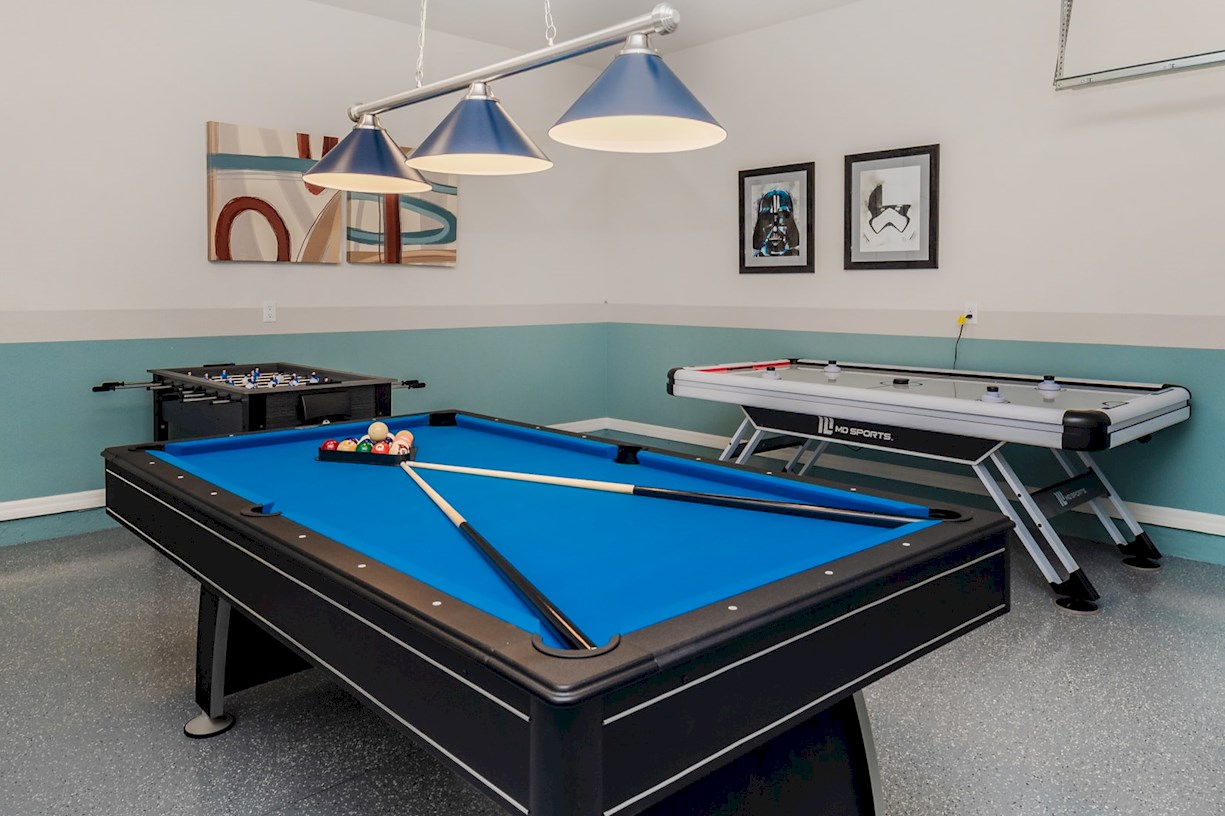 Games Room in Garage