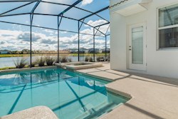 South Facing Pool with Lake View