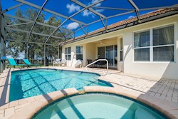 South West Facing Pool and Spa