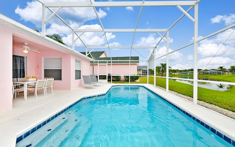 South West Facing Pool Area