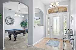 Entrance Hallway with Pool Table