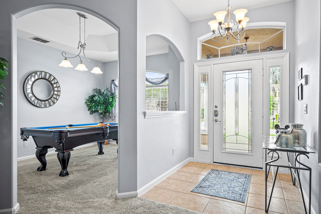 Entrance Hallway with Pool Table