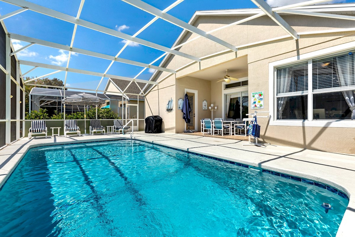 Private Pool and Decking Area