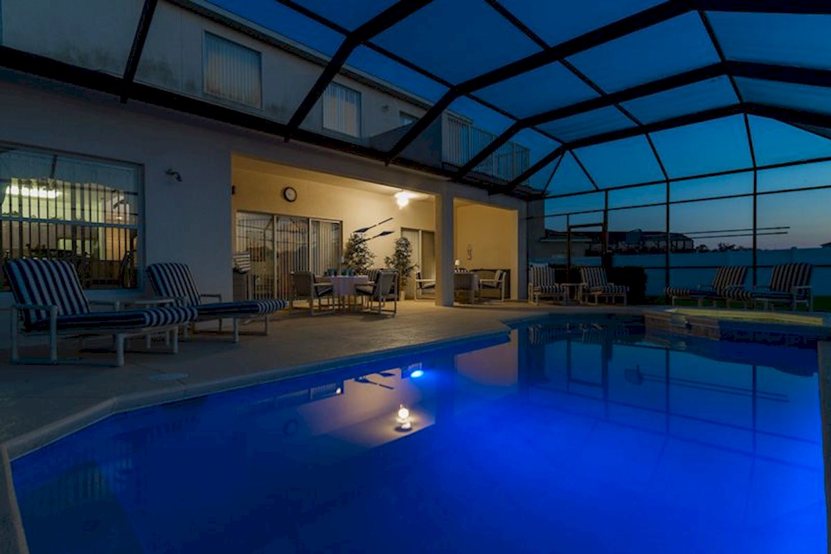 Cumbrian Lakes Villa with Night Pool Lights
