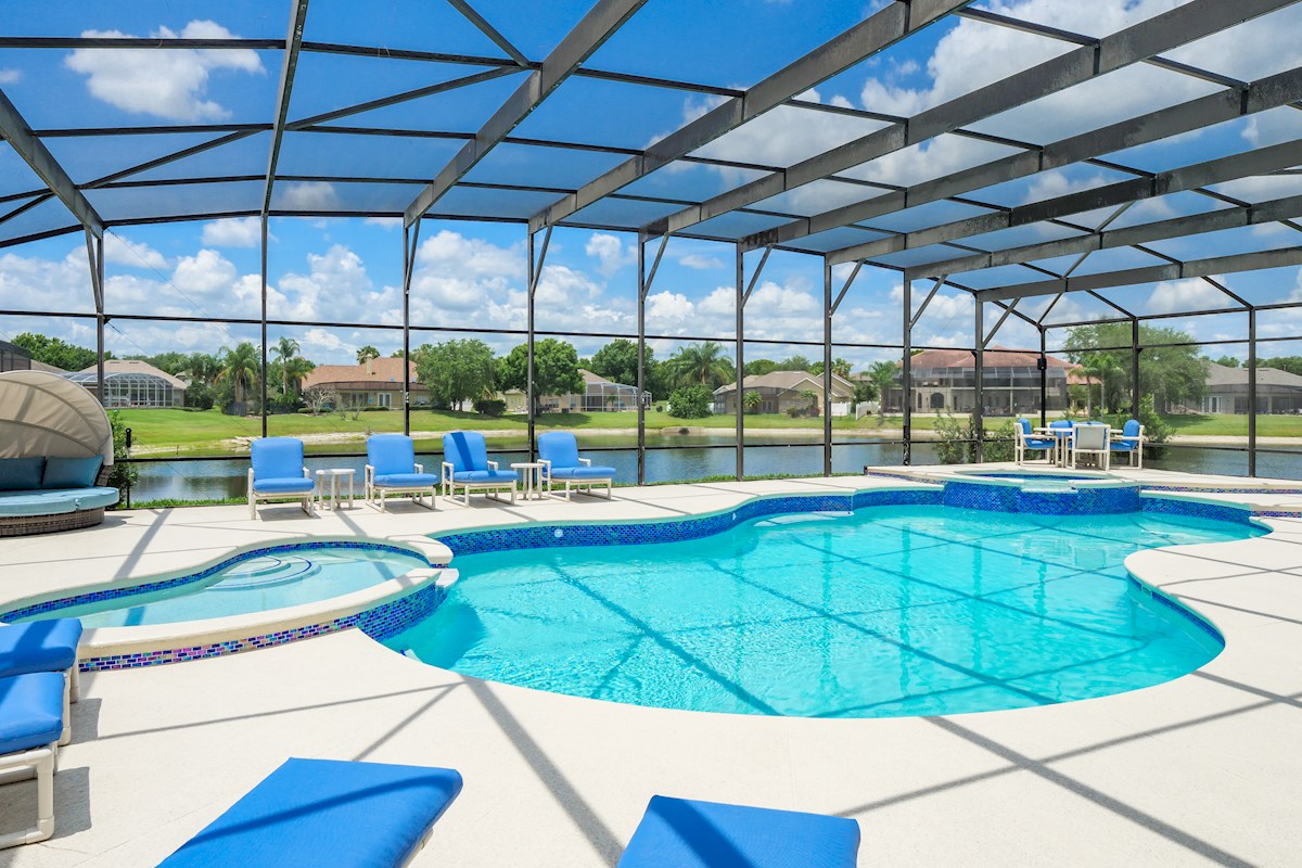 Formosa Gardens Villa Pool area with Lake View