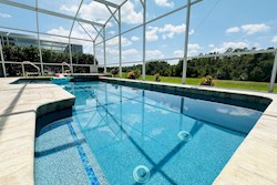 Pool overlooking conservation area