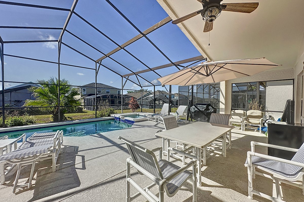South Facing Pool with Extended Pool Deck